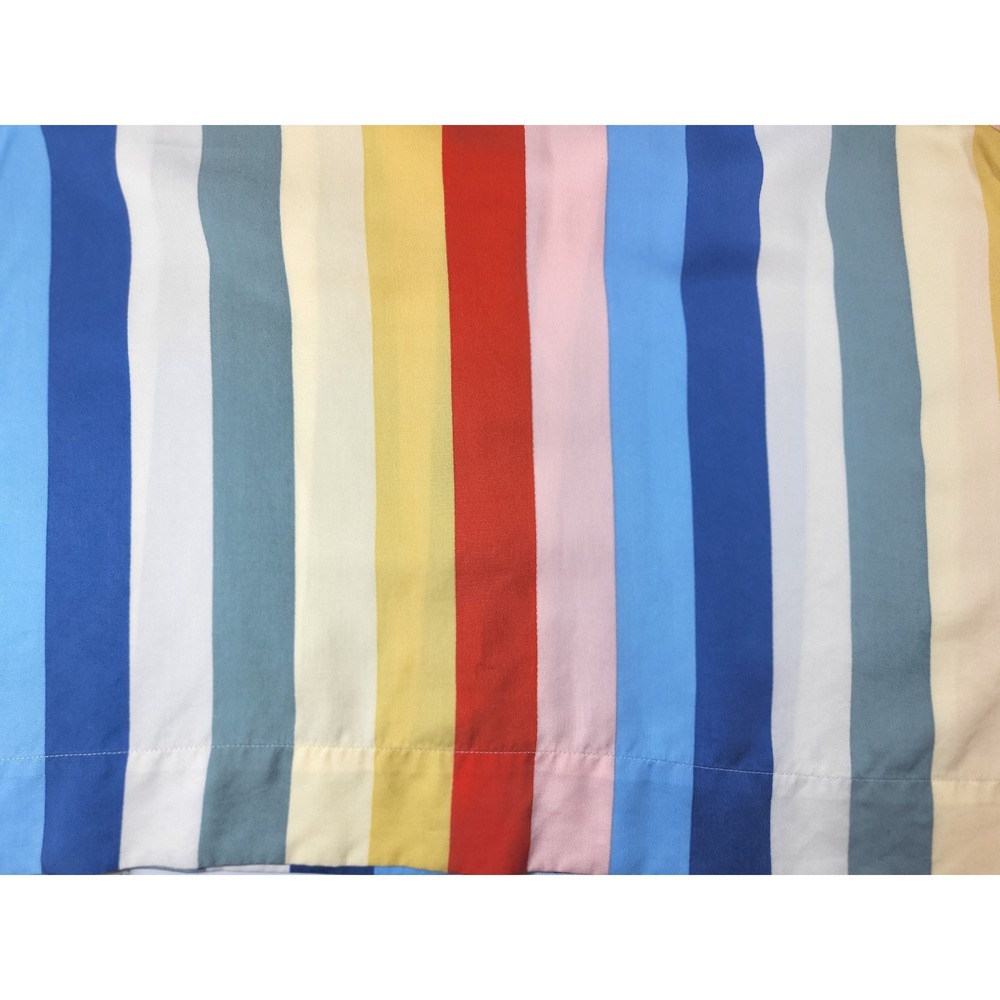 Reformation Womens Short Sleeve Camp Striped Button Down Shirt Multicolor Medium - Picture 7 of 9
